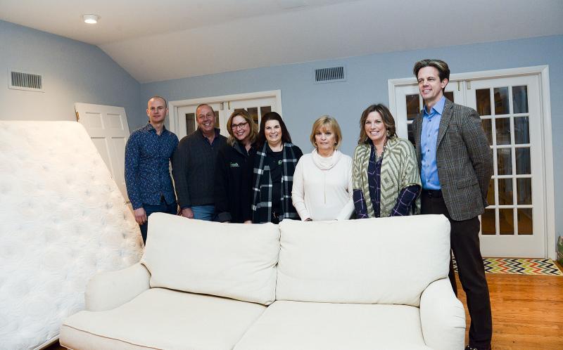 Designers shown (l-r) are Vince Nikolov, Ed Albers, Sunny Donovan, Robin Murphy, Barb Anderson, Julie Metz and Michael Molesky.